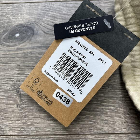 The North Face Sweatpants Size 2XL Mens Half Dome Gravel TNF White Ivory - Picture 14 of 16